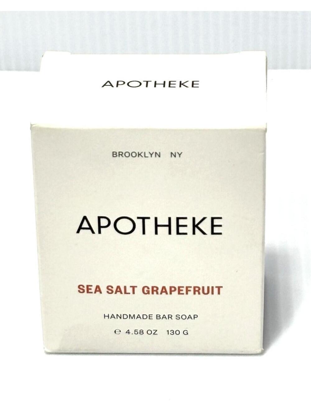 Apotheke Sea Salt Grapefruit Handmade Bar Soap 4.58 oz 130g Luxury Bath Body